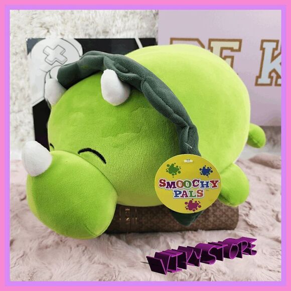 NWT Smoochy Pals Green Rhino: Adorable, Huggable, and Irresistibly Cute Plush To - Picture 2 of 4